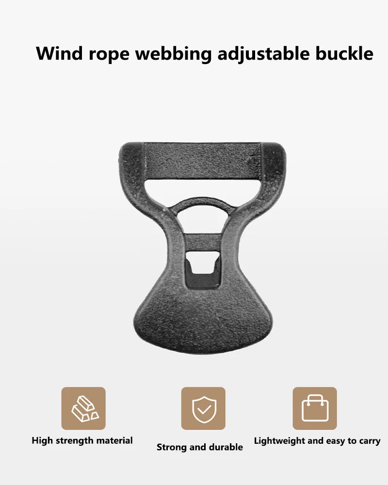10-Pack Adjustable Tent Canopy Windproof Rope Buckle Clips Tent Canopy Clips Peaceful Pleasures Health and Wellness