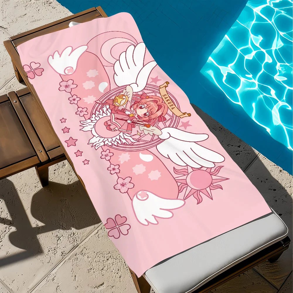 Cardcaptor Sakura Anime Beach Towel | Quick Dry, Soft, Multi-Size