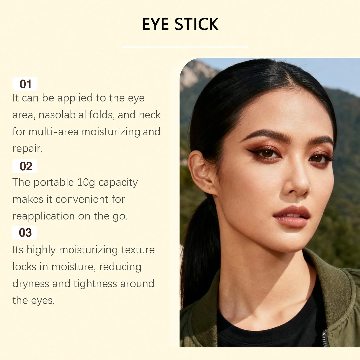Firming Eye Cream Stick Tightening Moisturizing Lighten Dark Circles Fade Fine Lines Repair Smoothing Lifting Brighten Eye Balm Peaceful Pleasures Health and Wellness