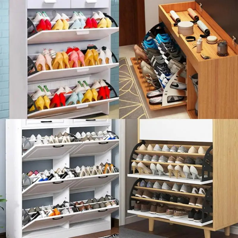 New 2Pcs Hardware Furniture Hinge 1/2/3 Layer Shoes Drawer Cabinet Hinge Rack Stainless Steel Foldable Shelf Accessories Peaceful Pleasures Health and Wellness