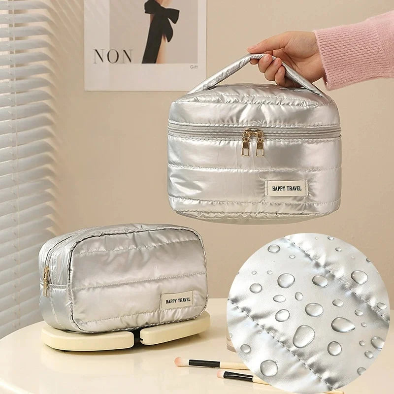 Large Travel Makeup Bag – Waterproof Cosmetic Organizer
