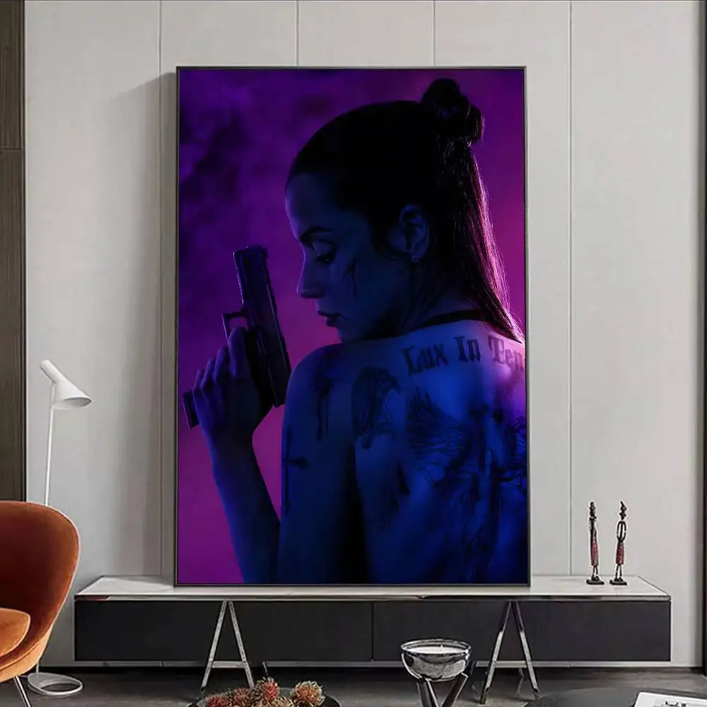 Movie J-John W-Wick B-Ballerina Poster HD art poster for home living room bar office decoration sticky waterproof Peaceful Pleasures Health and Wellness z9 50X70cmNoframe