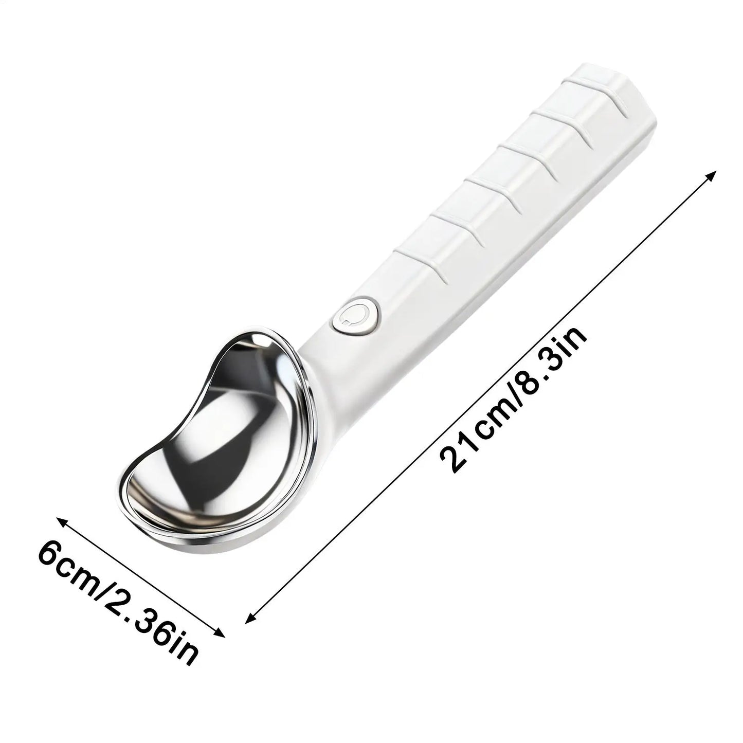 Heated Ice Cream Scoop Rechargeable Warming Automatic Portable Scooper Stainless Steel Ice Cream Scoop For Seniors Kitchen Home Peaceful Pleasures Health and Wellness