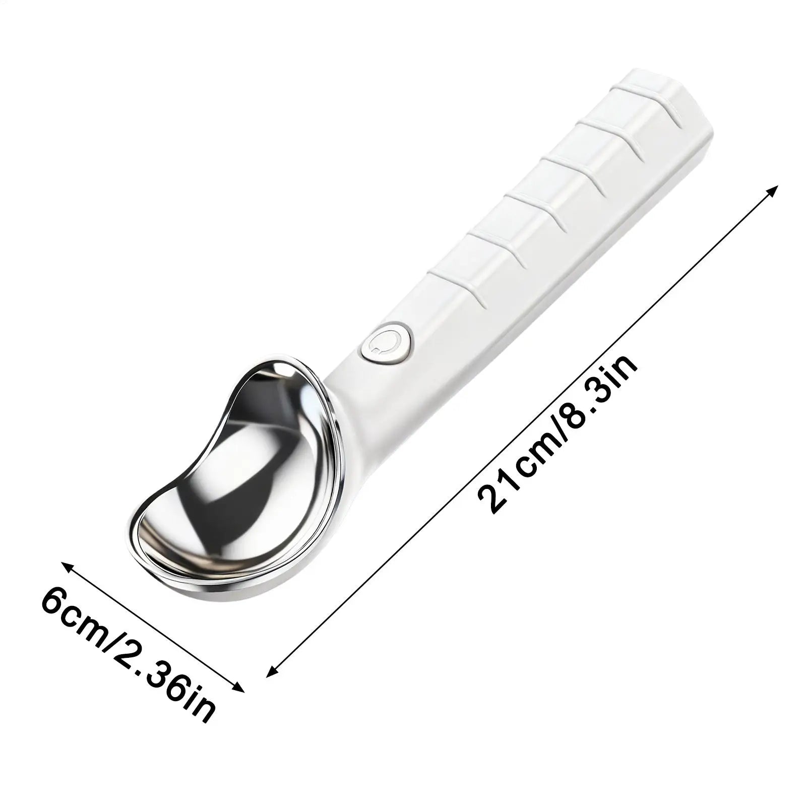 Heated Ice Cream Scoop Rechargeable Warming Automatic Portable Scooper Stainless Steel Ice Cream Scoop For Seniors Kitchen Home Peaceful Pleasures Health and Wellness
