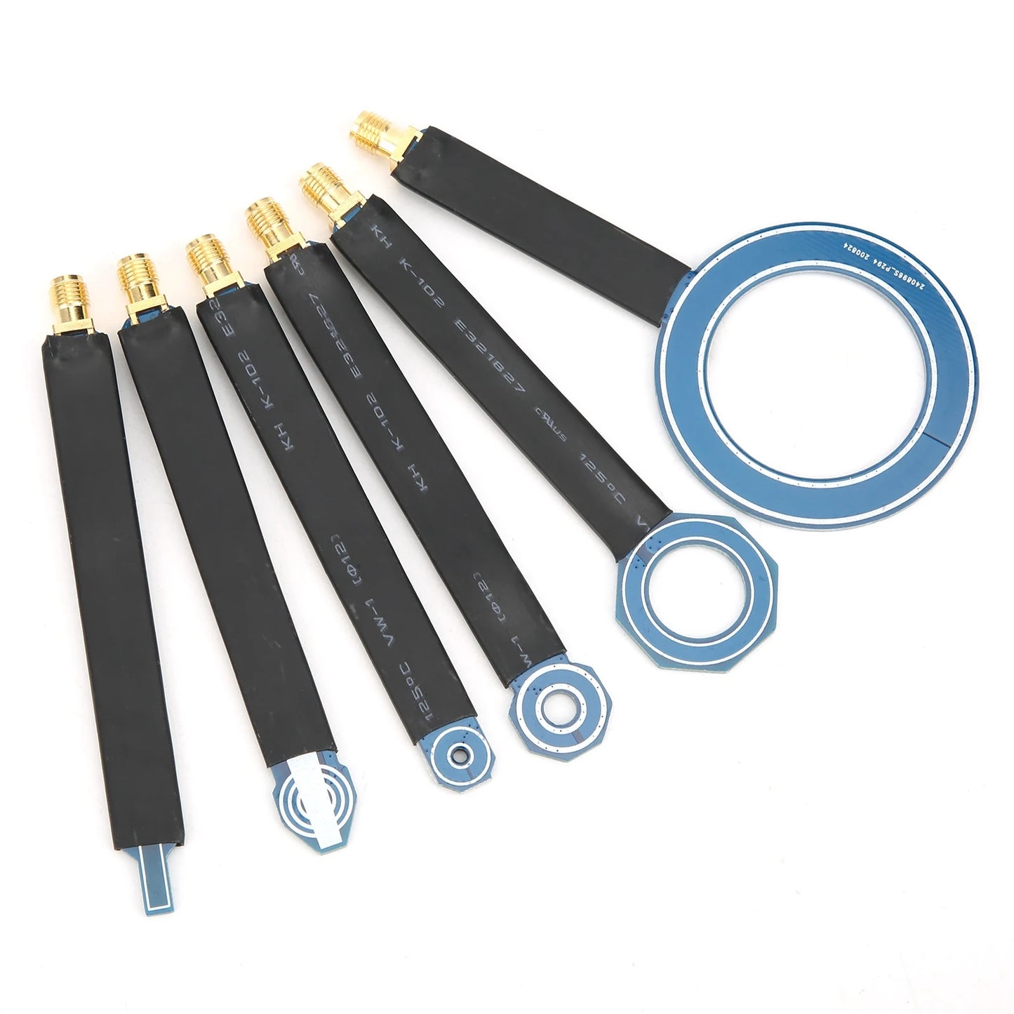 6-Piece Near-Field Magnetic Probe Set | SMA EMI Test Antennas