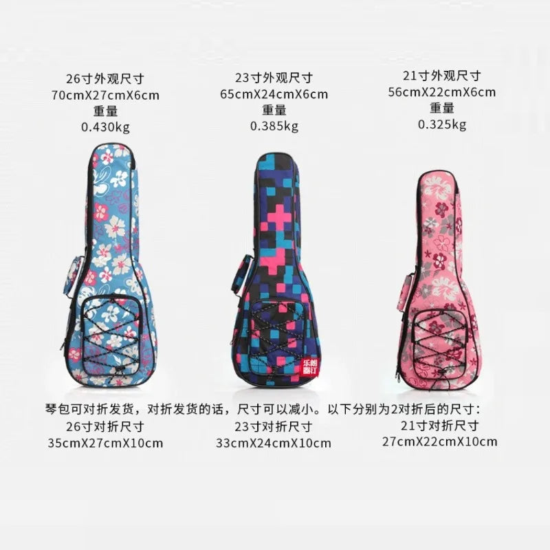 21- Fashion Portable Ukulele Bag Sponge Lining Protector Mini Guitar