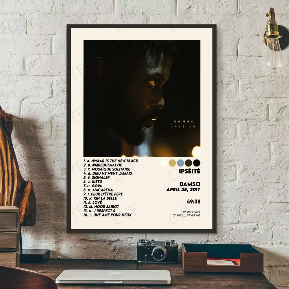 D-Damso Qalf Rapper Poster HD art sticky wall waterproof home living room bedroom bar aesthetic decoration Peaceful Pleasures Health and Wellness