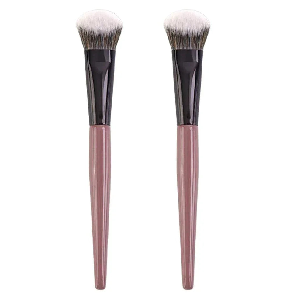 Professional Makeup Brush 1/2PCS, Angled Powder Brush for Flawless Makeup Application,Premium Synthetic Foundation & Blush Brush Peaceful Pleasures Health and Wellness 2pcs