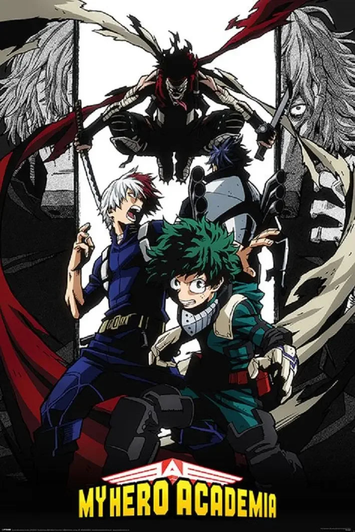 Japanese Anime My-Hero-Academia Poster Cartoon Manga Canvas Painting Wall Art Pictures Home Kids Room Decor Gift Peaceful Pleasures Health and Wellness 30X40CM A4