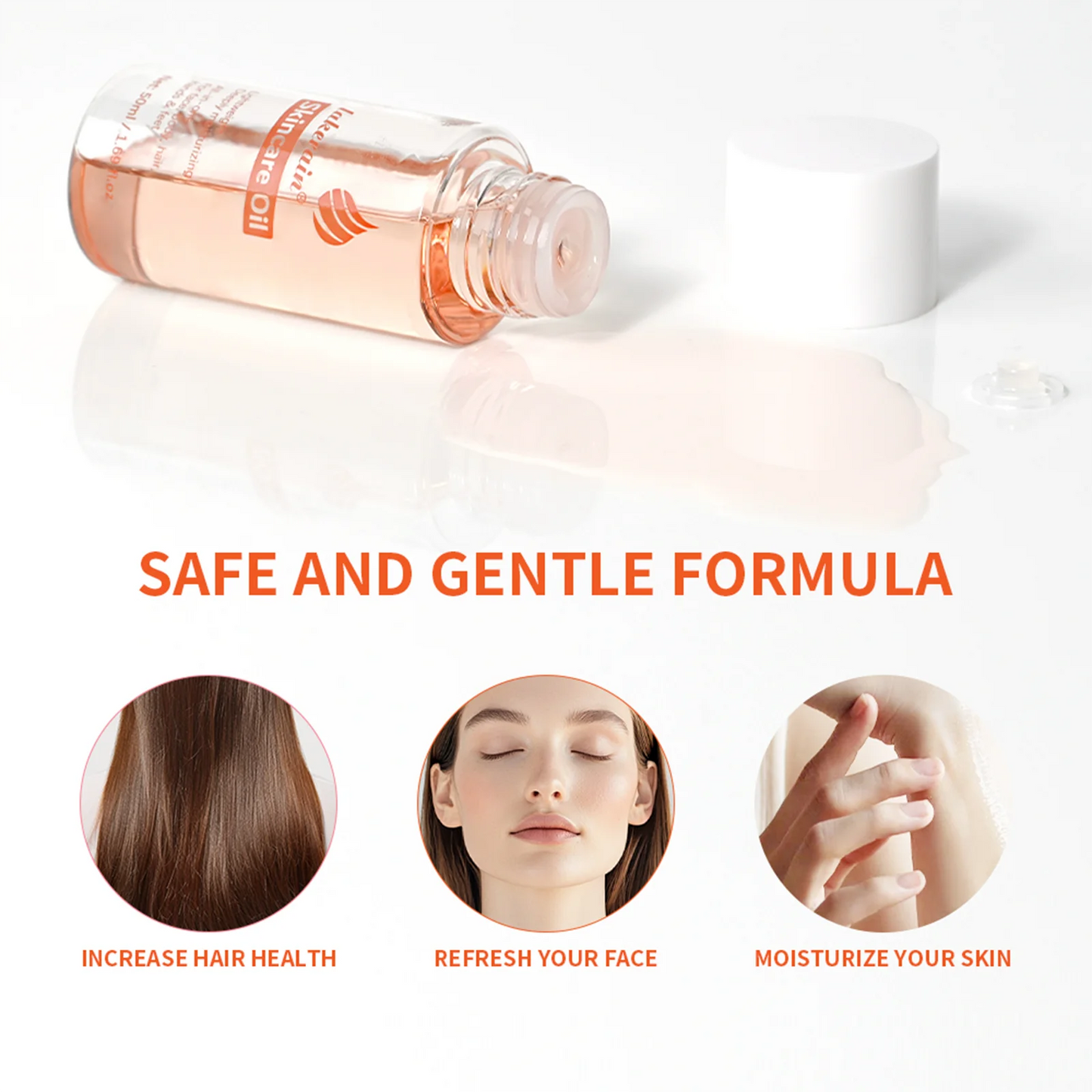 Bio Skincare Body Oil Face Body Moisturizer Vitamin A Vitamin E Exfoliate skin Improve Hair Health Fade Scars Exfoliate skin car Peaceful Pleasures Health and Wellness