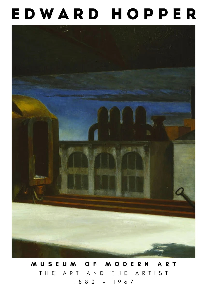Edward Hopper Museum Exhibition Abstract Posters and Prints Canvas Painting Wall Art Picture for Living Room Home Decor Cuadros Peaceful Pleasures Health and Wellness