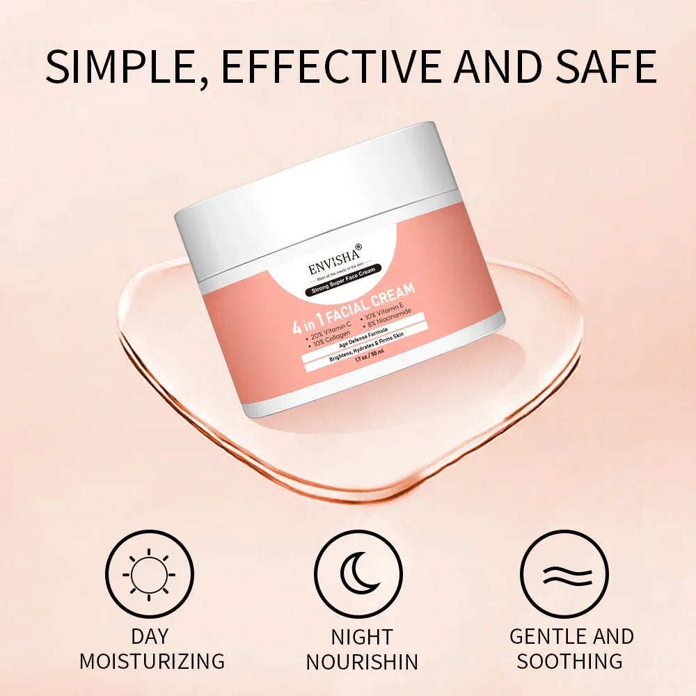 ENVISHA Collagen Face Cream – Niacinamide & Hyaluronic Acid Peaceful Pleasures Health and Wellness