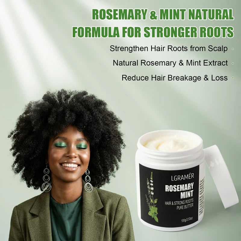 LGRAMER Rosemary Curly Hair Mask – Frizz Control & Curl Care