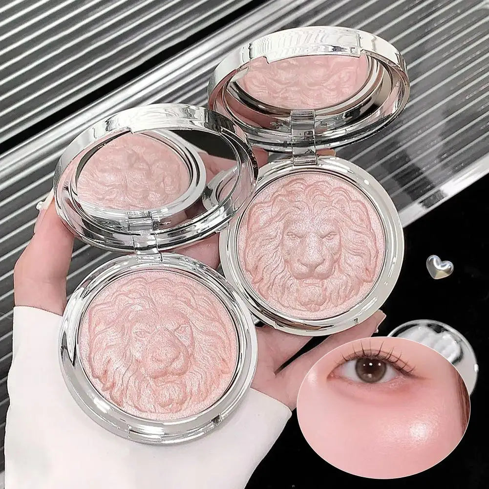 Moonlight White Highlighter Palette Shimmer Diamond Brighten Contour Blush Natural Long-lasting Daily Face Makeup Cosmetics Peaceful Pleasures Health and Wellness