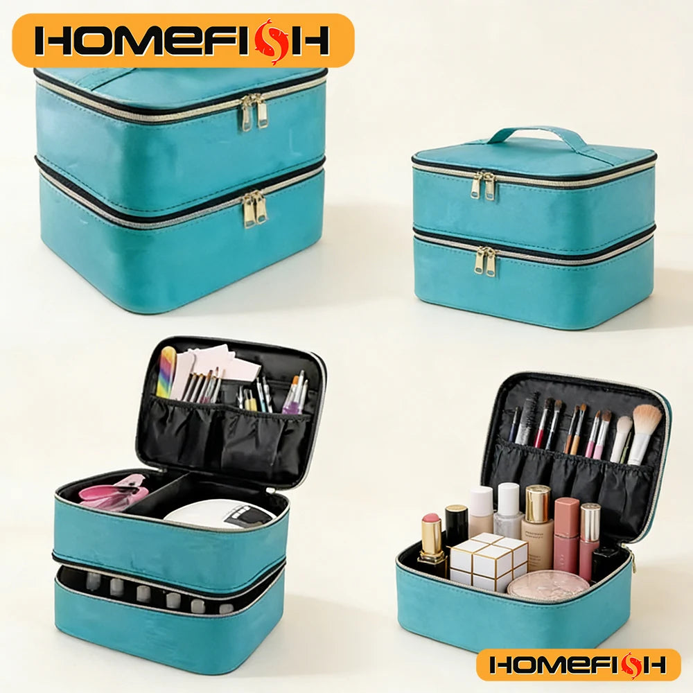 1pcs Nail Polish StorageBag Essential Oil Storage Nail Products Baking Lamp 30 Bottles To Accommodate Portable StorageBox Peaceful Pleasures Health and Wellness