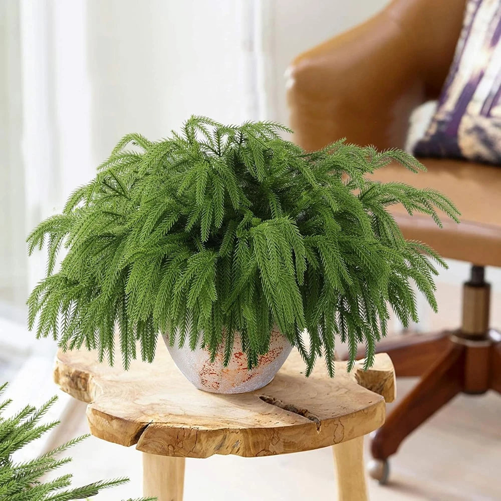 Artificial Pine Needle Branch for Christmas Wreath & Home Decor