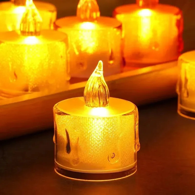 LED Flameless Tea Light Candles | Smokeless Christmas Decor
