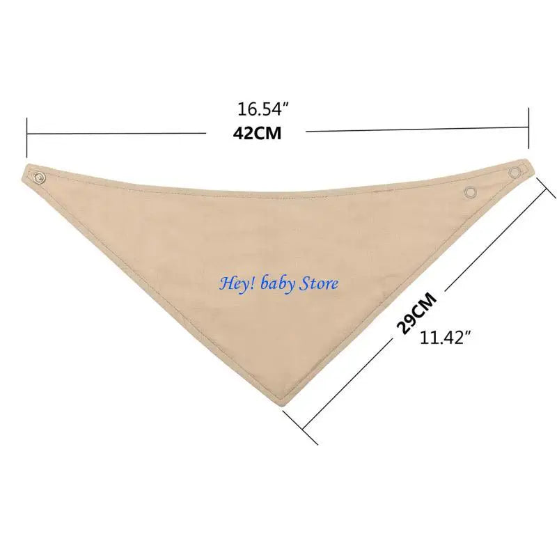 3-Pack Soft Cotton Baby Bibs | Triangle Drool & Burp Cloths