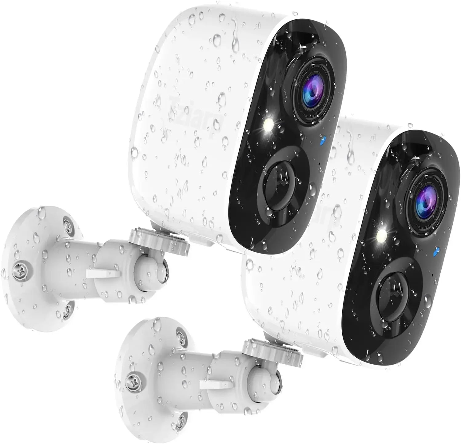 Wireless Outdoor Security Camera 2K AI Motion Color Night Vision 2-Pack Smart Home & Security Peaceful Pleasures Health and Wellness United States