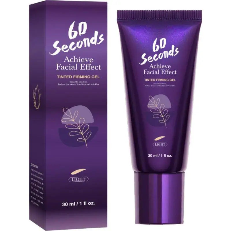 60 Seconds Achieve Facial Effect Tinted Firming Gel Natural Lift Beautify Skin Tone Correction 30ml Hydrate Whiten Makeup Primer Peaceful Pleasures Health and Wellness LIGHT
