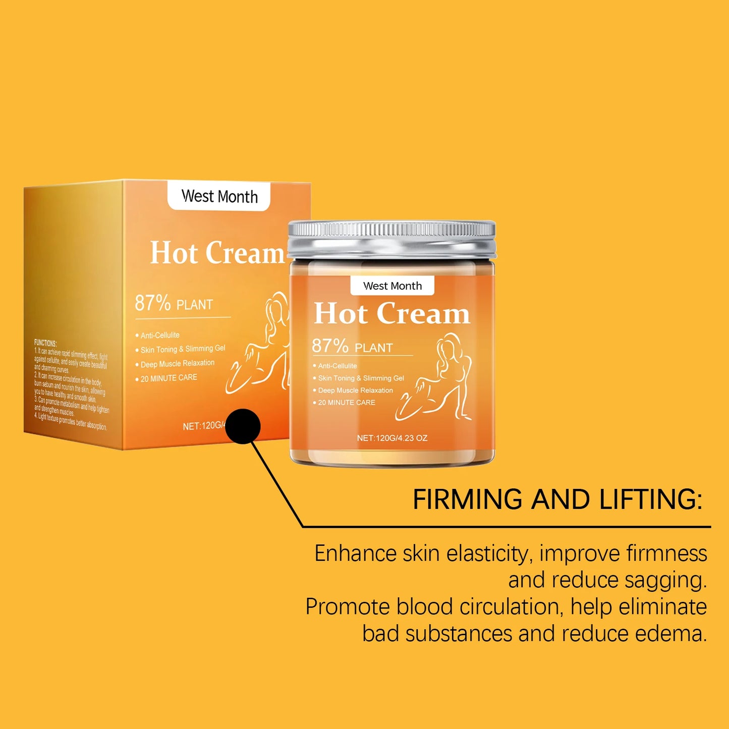 WEST MONTH Hot Compress Massage Cream – Thermal Skin Tightening