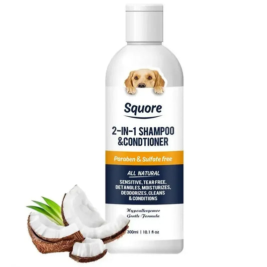 Puppy Shampoo And Conditioner 2 In 1 Natural Moisturizing Shampoo Moisturizing Dog Shampoo For Sensitive Skin PH Balanced Peaceful Pleasures Health and Wellness Default Title