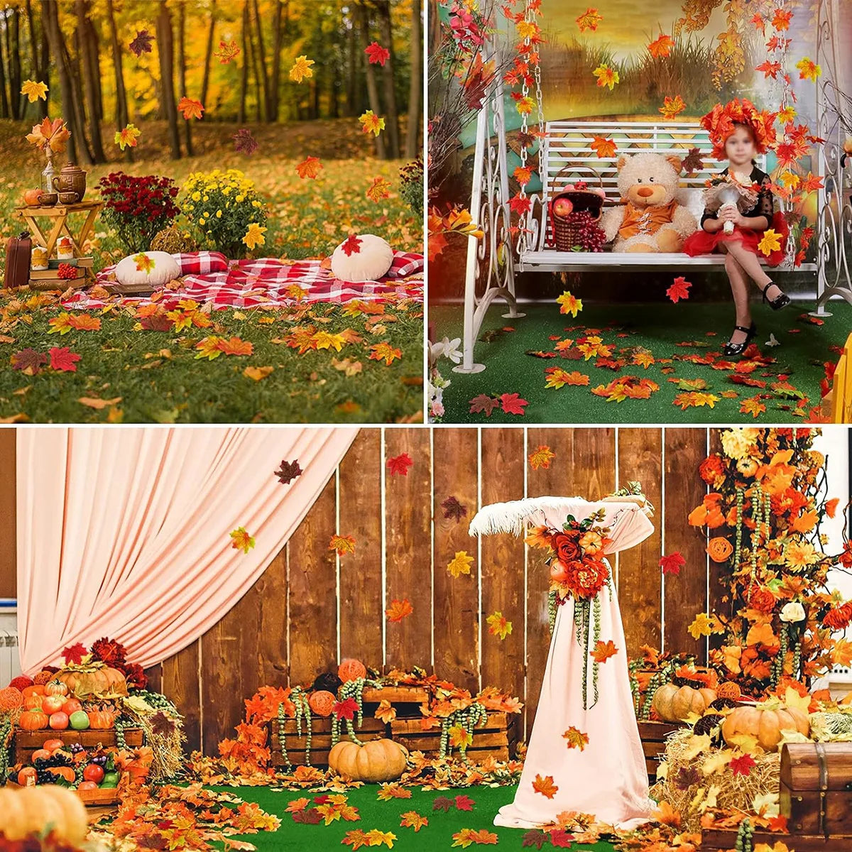 Silk Maple Leaf Artificial Flowers – Autumn Wedding & Home Decor