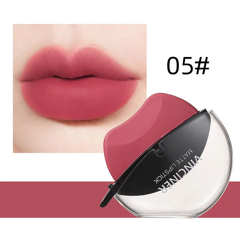 6-color lipstick, one-sucking lazy lipstick, long-lasting and not easy to fade, matte makeup effect, non-irritating matte lipsti Peaceful Pleasures Health and Wellness 05