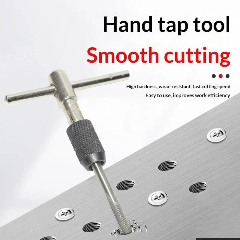 5-Piece T-Handle Tap Wrench Set M3–M8 Thread Tapping Tool Kit Hand Tap Wrench Set Peaceful Pleasures Health and Wellness