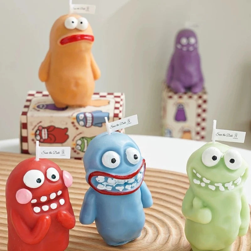 Earthlings Monster Candles Fun Creative Birthday Gifts Handmade Aromatherapy Candles Peaceful Pleasures Health and Wellness