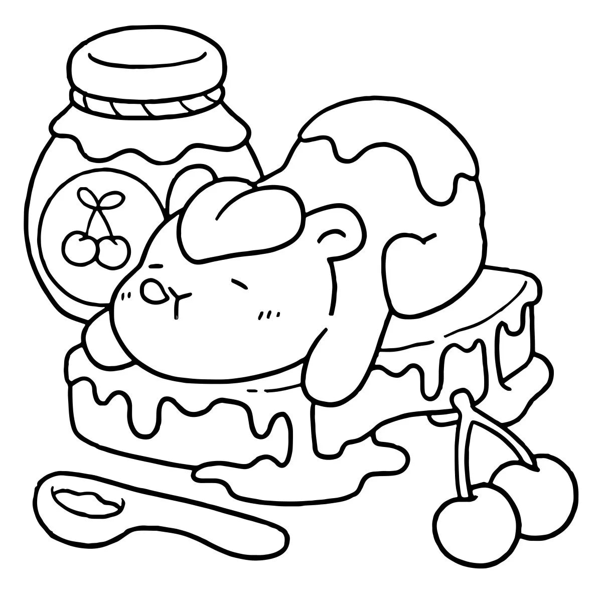 Cute Girl Pets Coloring Book Stress Relief Simple Joys Drawing