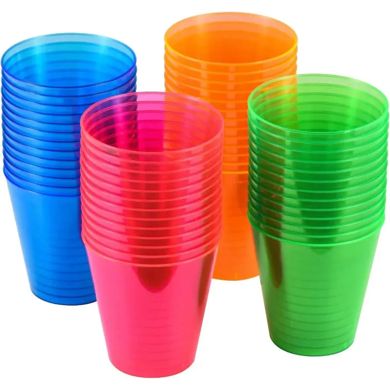 Clear Stackable Disposable Plastic Cups – Party Tumblers