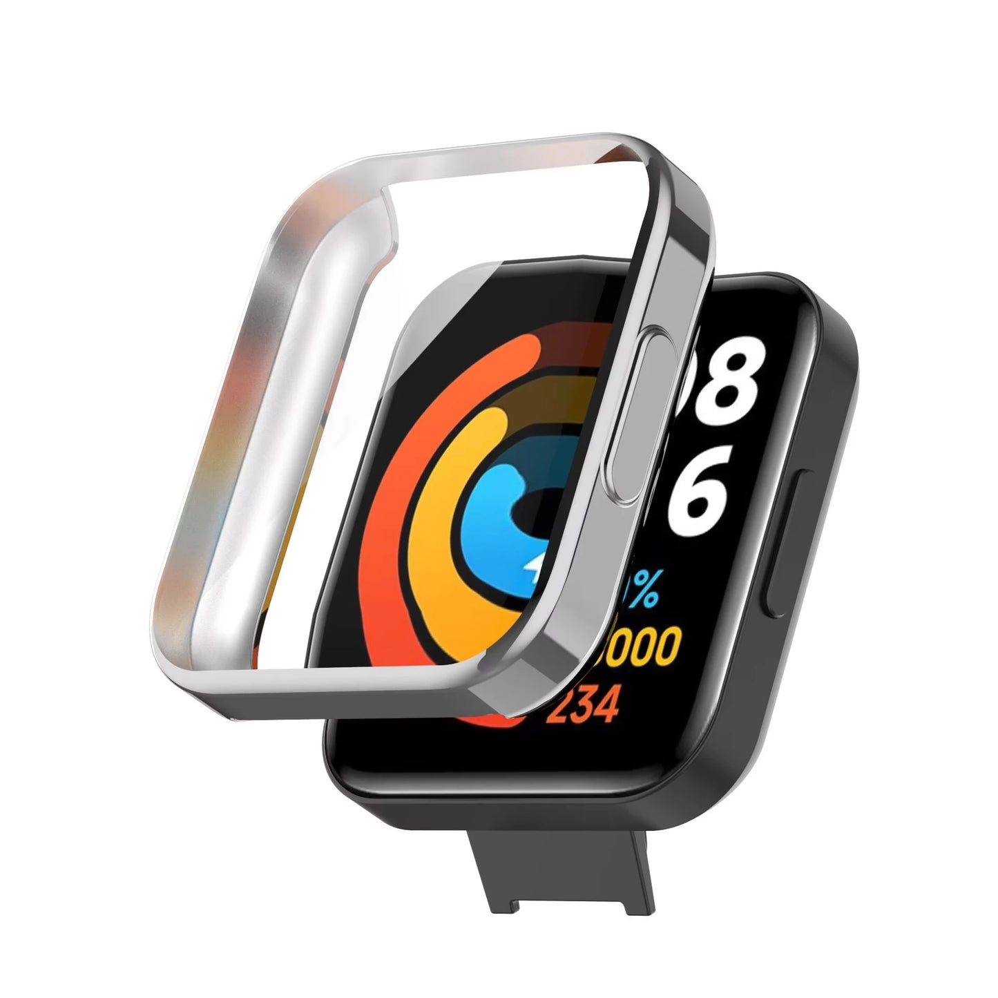 TPU Case for Redmi Watch 2 – Clear Full Screen Protector