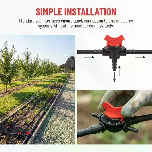Automatic Drip Irrigation System with Fertilizer Injector Valve Drip Irrigation Kit Peaceful Pleasures Health and Wellness