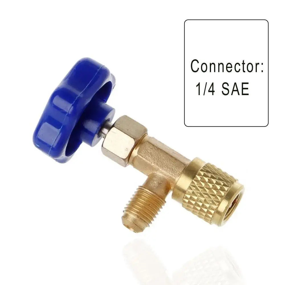 Air Car Automotive safety valve Bottle Opener For R22 R134a R410A Gas 1/4 SAE Auto AC Can Tap Valve Air Car Conditioning Tool Peaceful Pleasures Health and Wellness