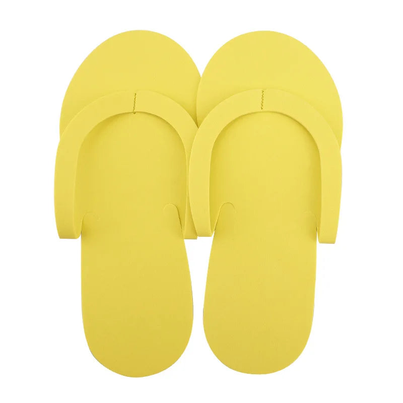 12-Pack Disposable Foam Pedicure Slippers for Salon & Spa