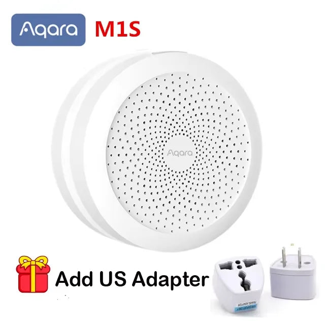 Aqara Smart Home Kits Zigbee Gateway Hub M1S Wireless Switch Lamp Door Motion Temperature Sensor for Mihome Homekit Peaceful Pleasures Health and Wellness Gateway add us plug