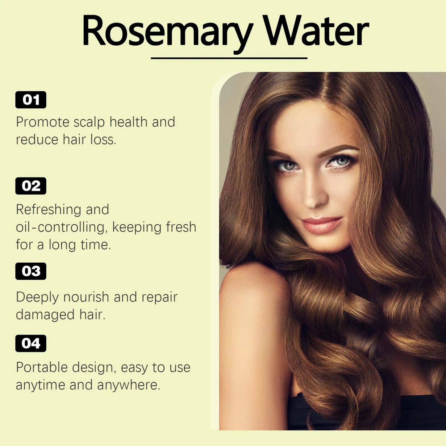 HOEGOA Rosemary Hair Conditioner Spray – Oil Control & Repair