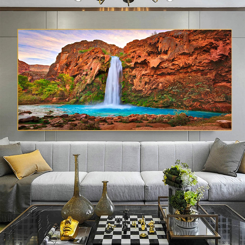 Nature Landscape Canvas Painting Wall Art Jasper National Park Canada Wall Picture Posters and Prints for Living Room Home Decor Peaceful Pleasures Health and Wellness