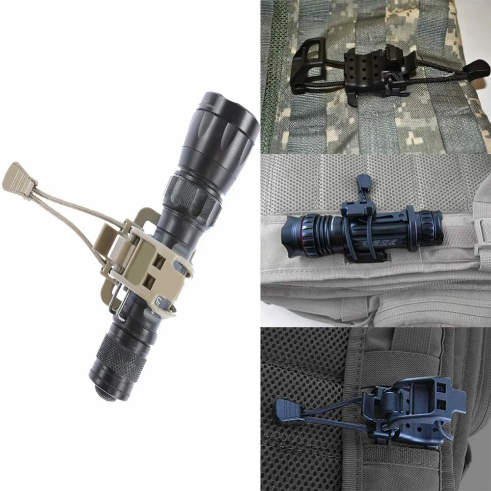 MOLLE Backpack Clip | Flashlight Axe Shovel Hanging Buckle Clamp