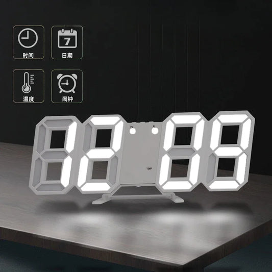 Digital Decoration for Bedroom Desk Watches Led Wall Clock Living Room Alarm Modern Home and Decoration Electronic Table Decor Peaceful Pleasures Health and Wellness