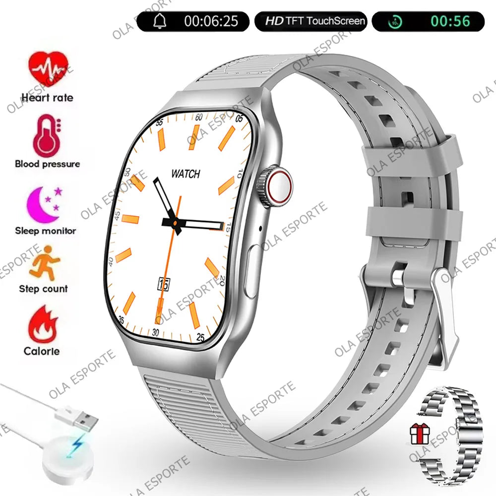 Ola Esporte 2.01" Bluetooth Smartwatch | ECG, Heart Rate, Calls
