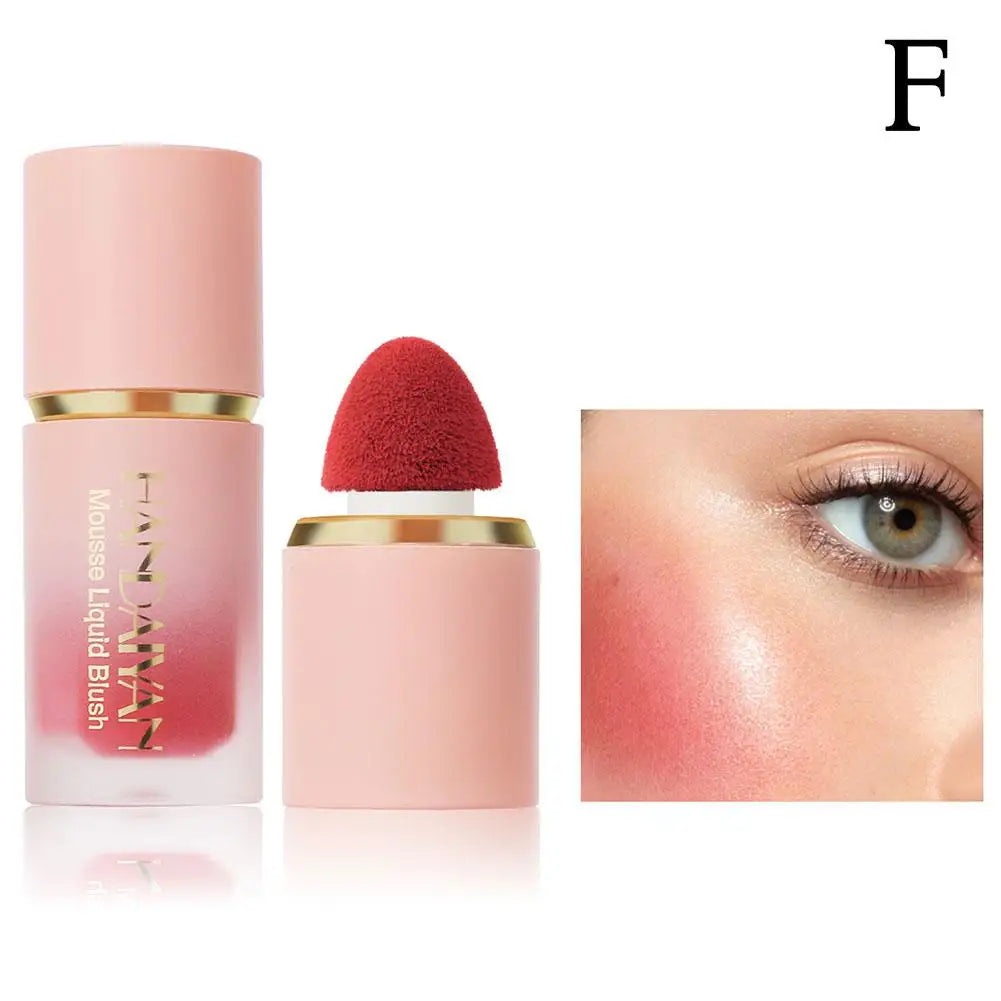 Matte Glitter Face Liquid Blusher Makeup Smooth Cheek Eye Mousse Blush Highlighter Stick Rouge Waterproof Contour Make Up Peaceful Pleasures Health and Wellness 06
