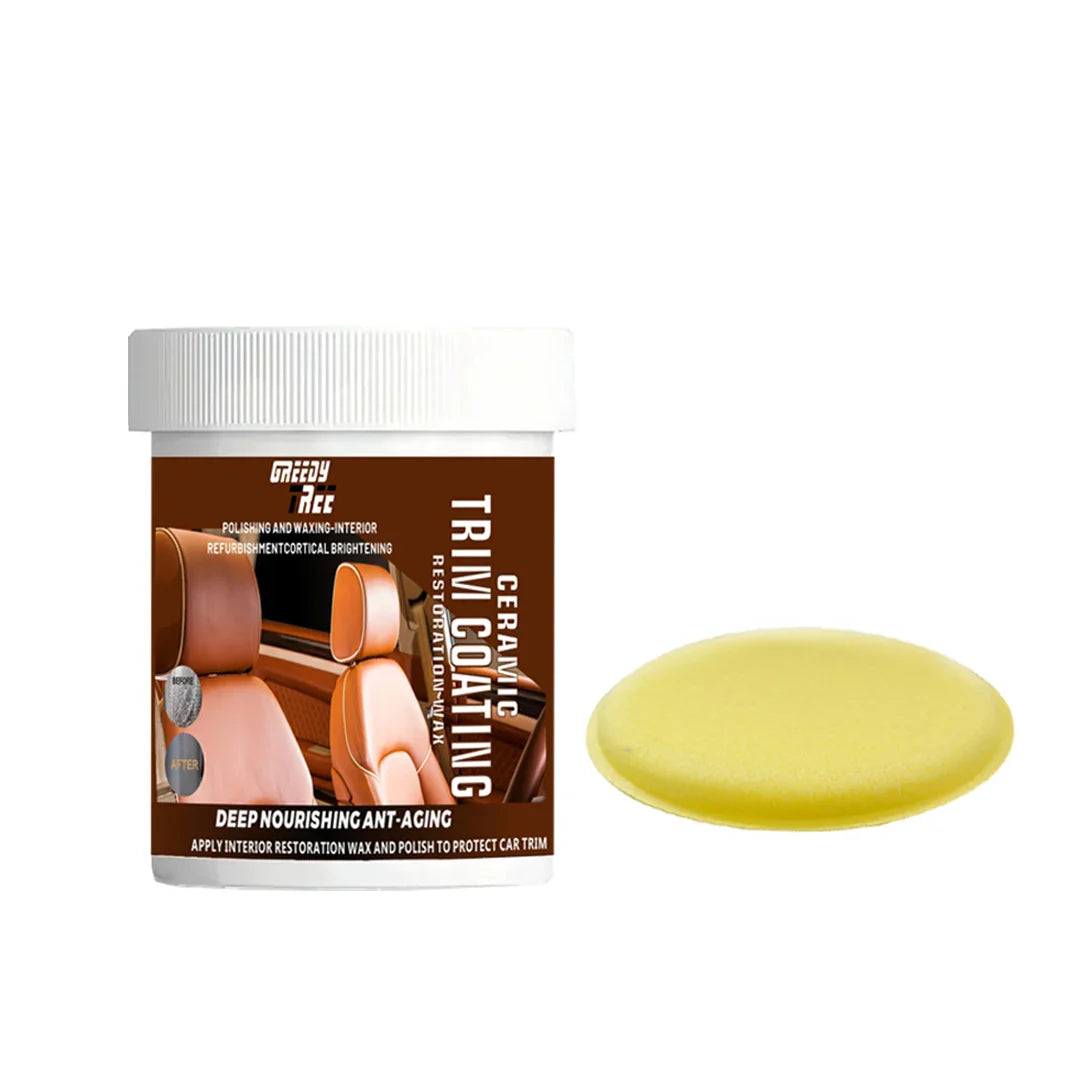 GREEDY TREE Car Plastic Restorer – Crystal Clear Wax Polish