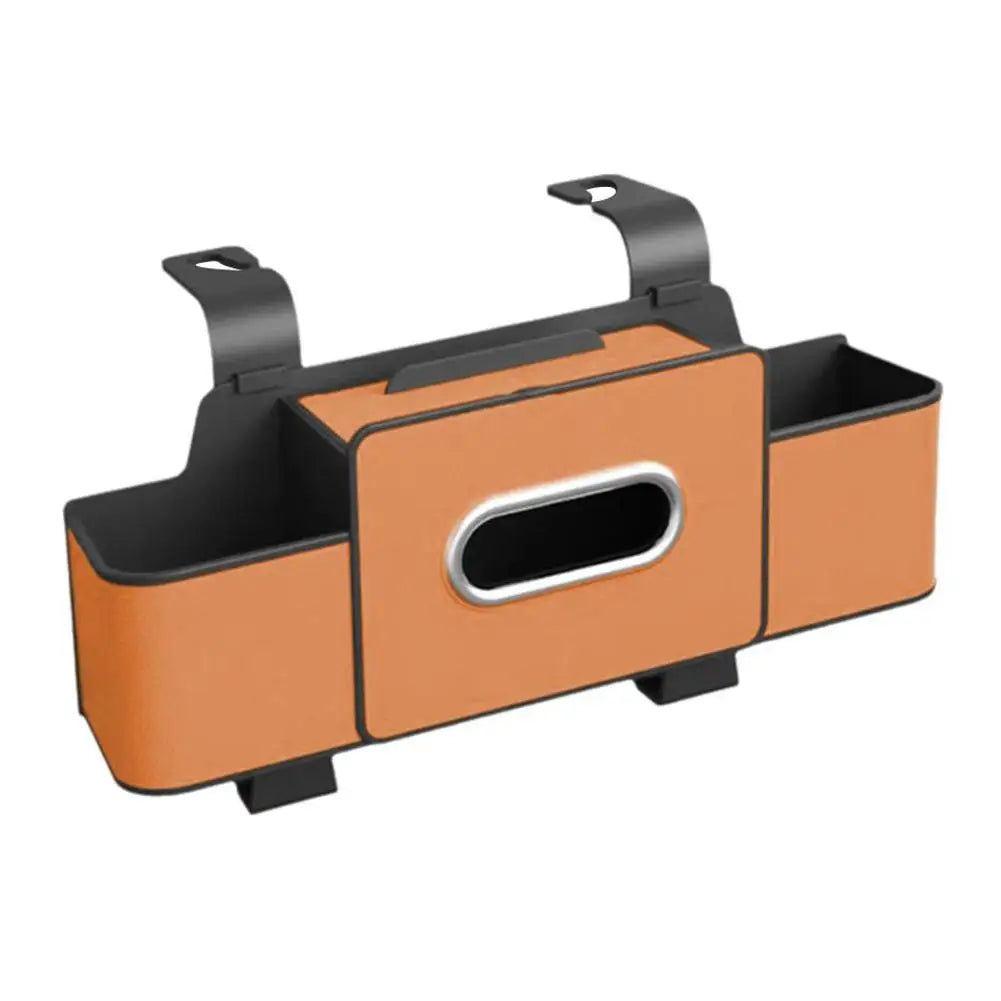 Car Seatback Storage Box Multi-Function Tissue Holder Car Cup Holder Seatback Storage Compartment Interior Decorative Hook Peaceful Pleasures Health and Wellness C