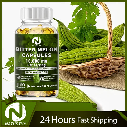 Bitter Melon Capsules 25:1 Extract | 120 Veggie Caps 10,000mg Herbal Supplement Oasis Select