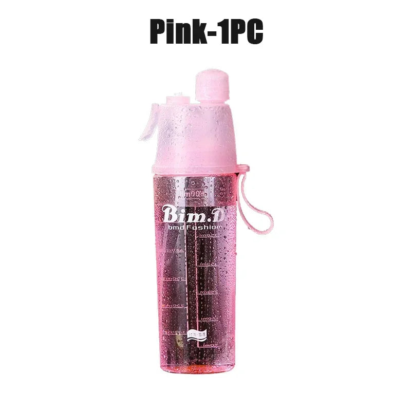 Cooling Mist Spray Water Bottle 600ml | Sports & Travel