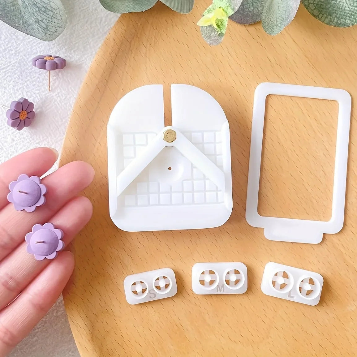 Stud Post Embedding Tool for Polymer Clay Earrings – Earring Post Embedder | Essential Polymer Clay Jewelry Tools Peaceful Pleasures Health and Wellness
