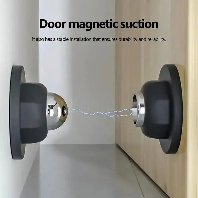 Magnetic Door Stopper – Silent Anti-Collision Catch, Easy Install