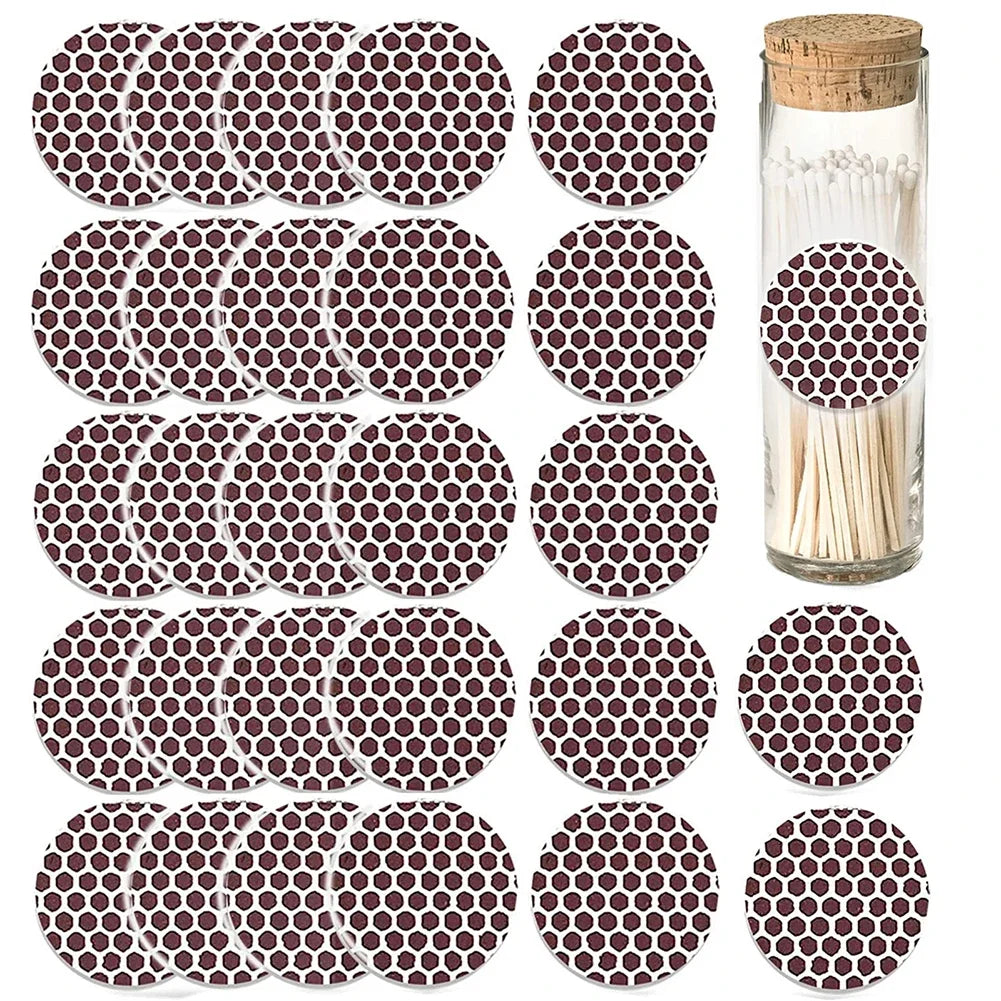 Match Striker Paper Strips – Adhesive Sticker Sheet 21.5x12cm